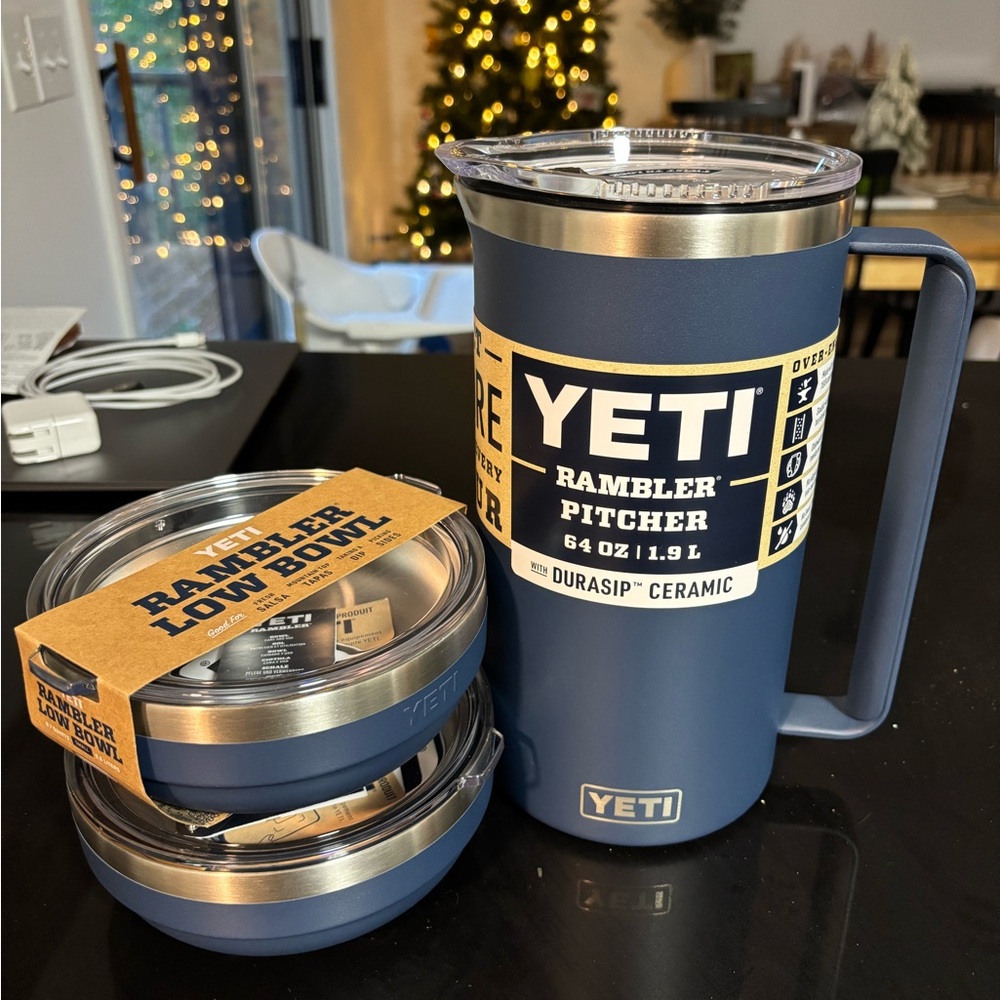 Yeti Pitcher and Rambler Bowls
